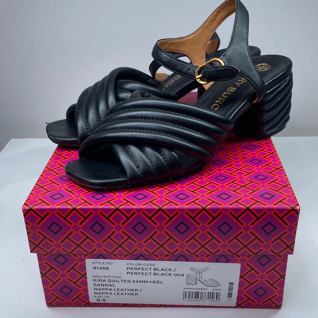 Tory Burch Kira Quilted 55mm Heel Sandal